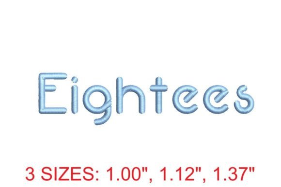 Eightees Embroidery Font Review for Craft Fairs