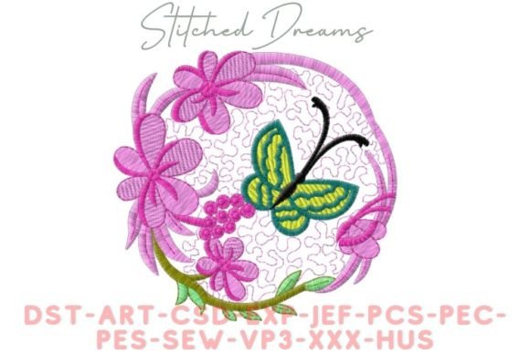 Review: Butterfly House Embroidery Design for Etsy