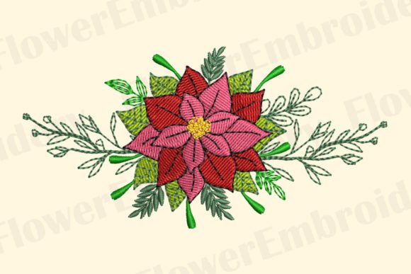 Review: Christmas Flowers Machine Embroidery for Gifts