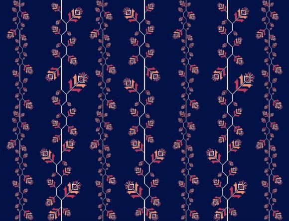 Review: Embroidery Floral Stripes Pattern 2 for Makers