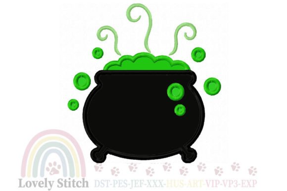 Review: Halloween Cauldron Embroidery for Boutique Sweatshirts