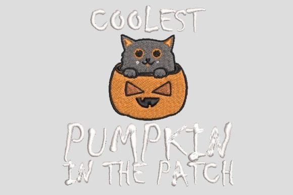Reviewing Coolest Cat Pumpkin in the Patch Embroidery