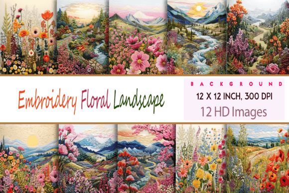 Reviewing Embroidery Floral Landscape for Etsy Shops