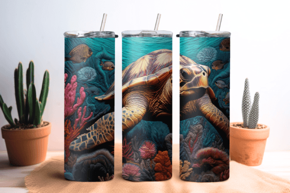Reviewing the 3D Turtle Embroidery Tumbler Wrap for Merch