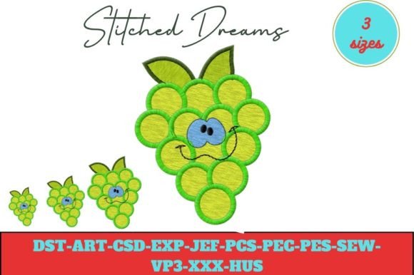 Reviewing the Happy Grape Embroidery Design