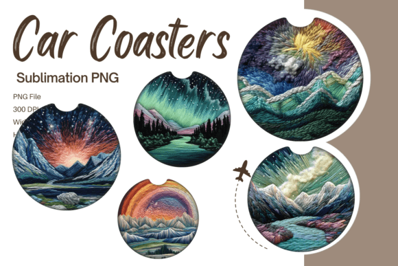 Reviewing the Northern Lights Embroidery Car Coaster